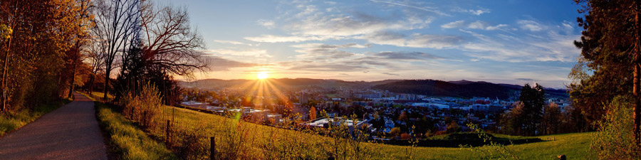 Winterthur Sonnenaufgang